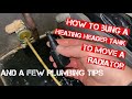 HOW TO BUNG A CENTRAL HEATING HEADER TANK to save DRAINING THE SYSTEM & Capping/moving A RADIATOR