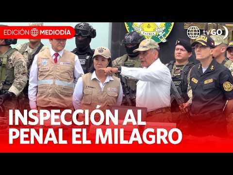 President Fujimori inspected El Milagro prison | Midday Edition | Peru News