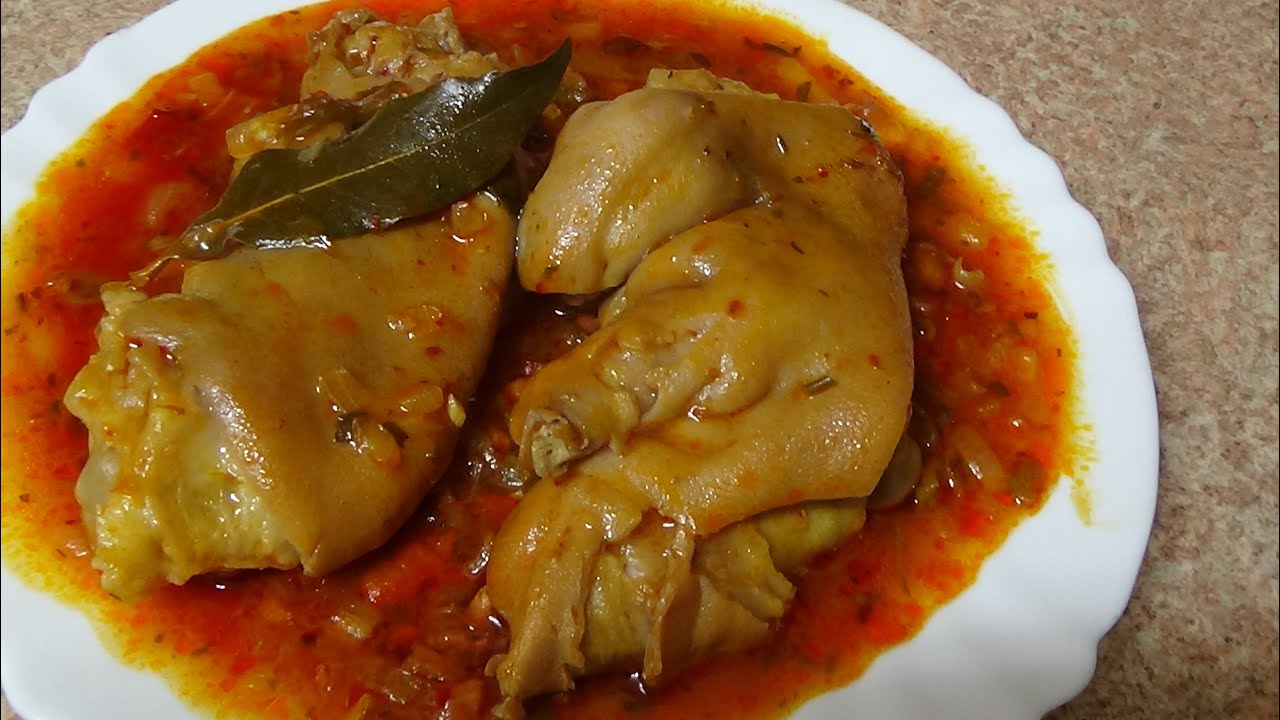 MANITAS DE CERDO EN SALSA, A MI MANERA