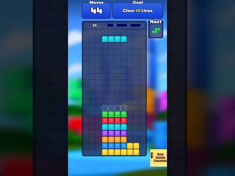 Tetris Game | Level- 9 |Brickgame | Tetris puzzle #gamer #tetris #tetrisgame #game@Kids_GamesChannel