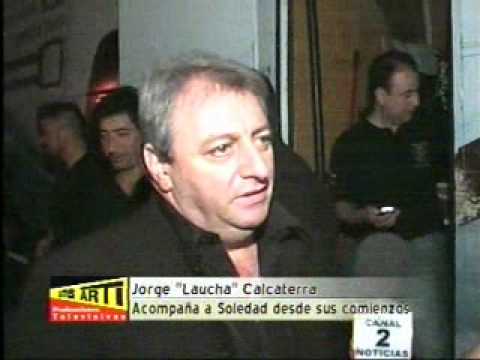 Jorge Laucha Calcaterra acompaa a Soledad Pastorut...