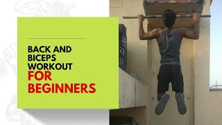 Back and Biceps Workout Routine for Beginners | No Gym