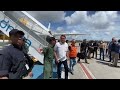 Bolsonaro na Bahia: Vídeo mostra presidente desembarcando em Porto Seguro