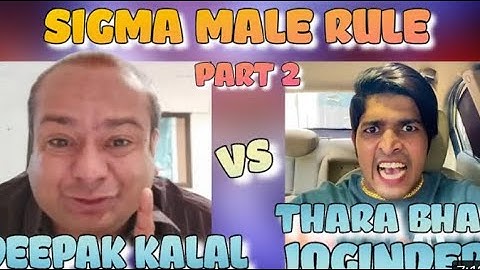 127k views..Deepak kalal vs Thara bhai Joginder.Male sigma rule reaction video 😎#deepak #joginder