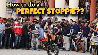 How to do a PERFECT STOPPIE by faraz stunt rider #farazstuntrider #farazstunts #stoppie