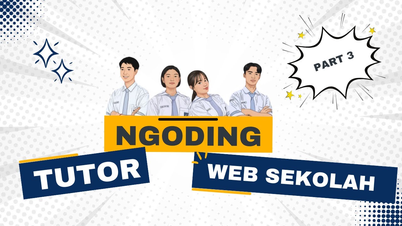 TUTORIAL NGODING WEB SEKOLAH (PART 3) - Koneksi CSS Navbar - YouTube