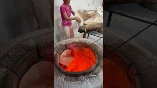 Fire-Baking method of Armenian lavash bread 🔥