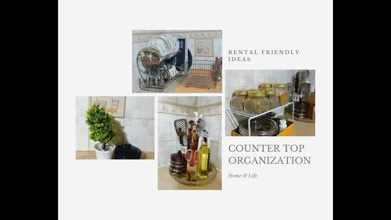 Kitchen Organization Ideas | Rental Friendly | Counter Top Organization