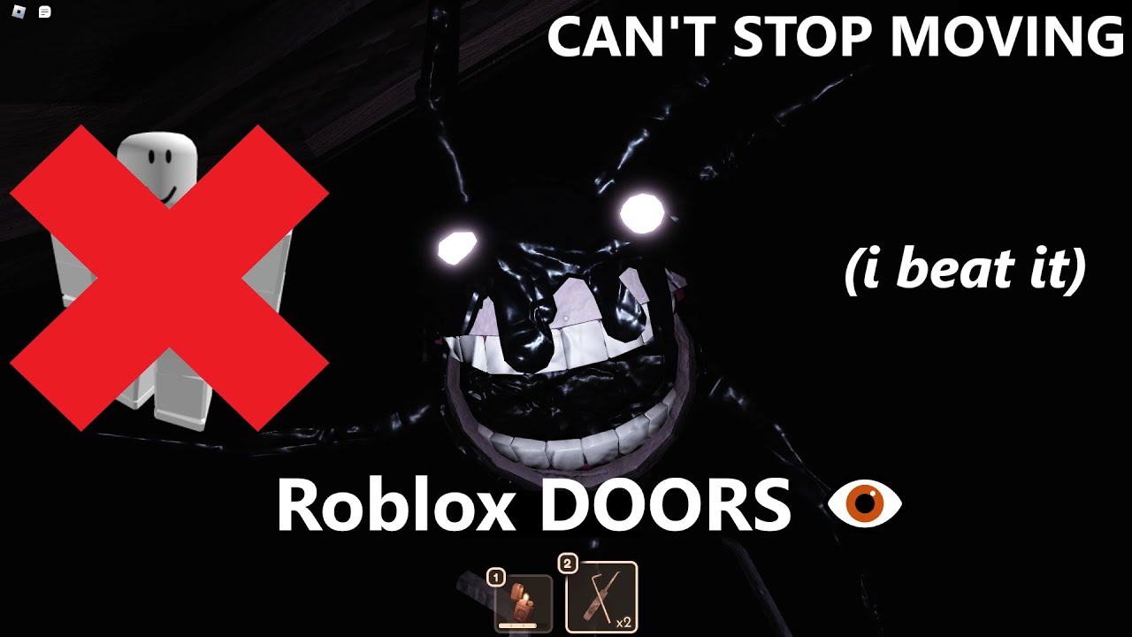 Roblox DOORS, but I CAN'T STOP MOVING (I BEAT IT) - YouTube
