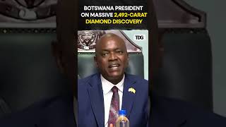 #watch | Botswana President Hails 2,492-Carat Diamond Find #shorts #trending