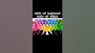 ASMR of keyboard made of slime #aiart #ai #asmr
