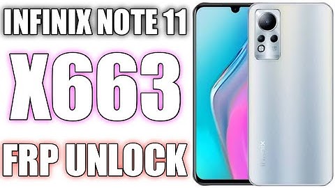 INFINIX NOTE 11 X663 FRP Unlock With CM2