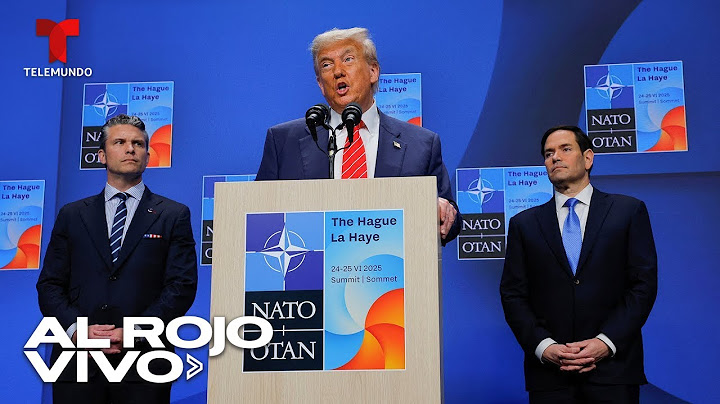 Donald Trump habla desde La Haya en el marco de la Cumbre de la OTAN | Al Rojo Vivo | Telemundo