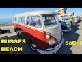 VW Busses by the beach SoCal Doheny California Classic VW car show