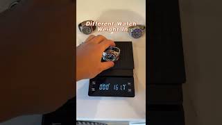 Different watch weight in #rolex #watch #luxurywatches #fyp