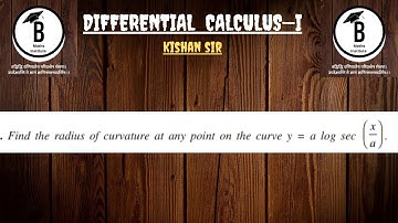Find the radius of curvature at any point on the curve y = a log sec (x/a).