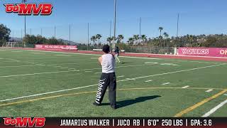 Jamarius Walker | RB/MLB | 6' 250 | B-275 S-315 | Glendale CC GPA: 3.6
