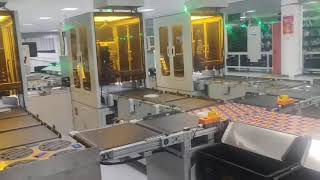 Swivel wheel sorter, rotary wheel sorter, SMT tray, DWS system sorting line, barcode scanning,