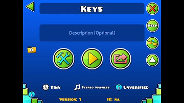 How to use the keys in gd editor