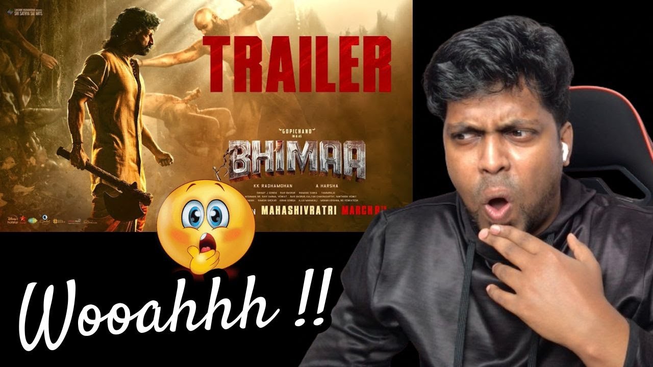 Bhimaa - Official Trailer Reaction | Gopichand | A. Harsha | Ravi Basrur | M.O.U | Mr Earphones