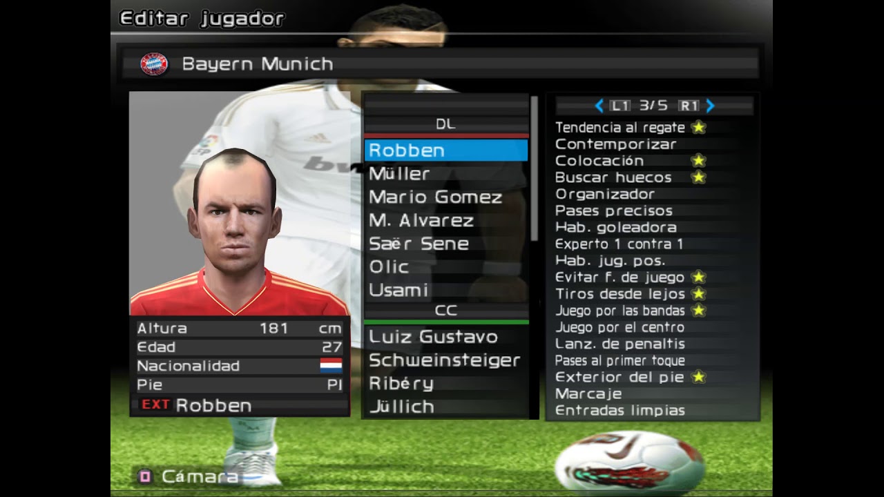 PES STATS Ribery Robben 2012