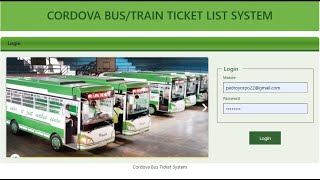 Cordova Bus Ticket List System IT3