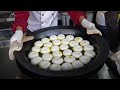 大锅生煎牛肉包/生煎韭菜鸡蛋包子，中国街头小吃！Pan-fried beef buns in a large pot, Chinese food