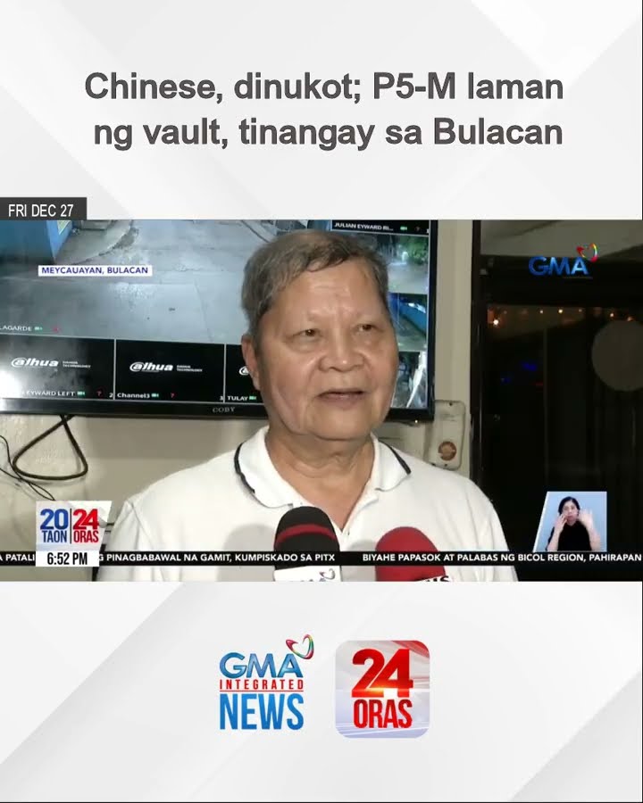Chinese, dinukot; P5-M laman ng vault, tinangay sa Bulacan | 24 Oras