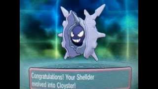 Pokemon Omega Ruby And Alpha Sapphire Shellder evolve into Cloyster