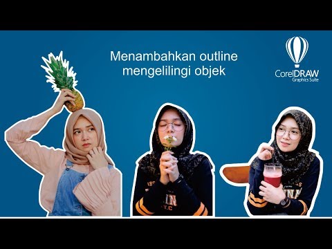 Menambahkan GARIS PUTIH MENGELILINGI OBJEK di CorelDRAW