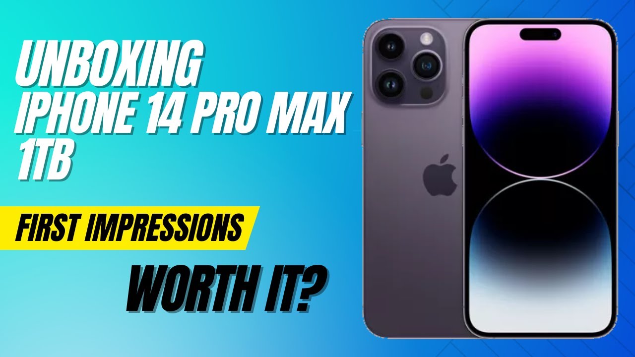 Unboxing the iPhone 14 Pro Max 1 TB