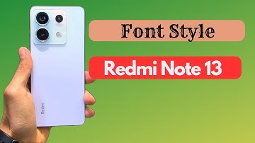 How to Change Font Style in Redmi note 13 5g  Redmi note 13 5g Font Style Change Kaise Kare