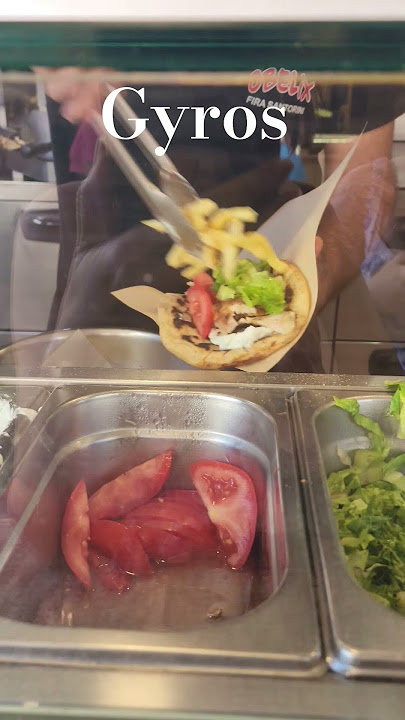 Gyros Greece's Most Popular Street Food #food #gyro #travel #short