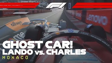 Monaco Ghost Car! Lando Norris And Charles Leclerc Lap Comparison | 2025 Monaco Grand Prix