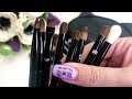 High quality 12pcs set makeup brushes + the bag / Великолепный набор из 12 кистей для макияжа