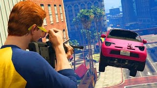 SNIPERS vs COCHES!! A TOPE!! - GTA V ONLINE