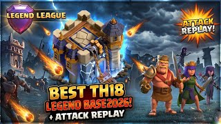 Best TH18 Legend League Base (2026) + Attack Replay!