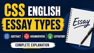 Learn to identify CSS English essay types in 24 minutes