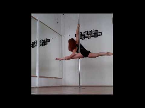 Bunny the Artist pole dance reverse grab split spin training video bunnytheartist rúdtánc Budapest