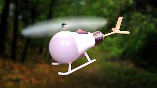 How to make helicopter with led bulb | DIY Helicopter At Home