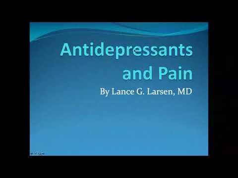 Antidepressants and Pain by Stanford Pain Medicine