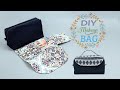 DIY Makeup Bag - Easy Beginner’s Sewing Project | How To Sew Makeup Bag With Zipper