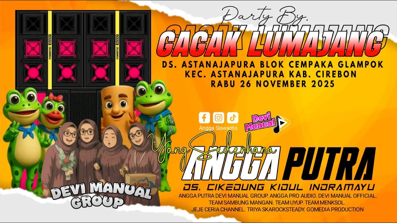 LIVE STREAMING YANG SEDERHANA ANGGA PUTRA | SHOW ASTANAJAPURA BLOK CEMPAKA GLAMPOK | 26 NOV 2025