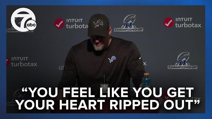 Dan Campbell speaks after Lions lose to 49ers in NFC Championship