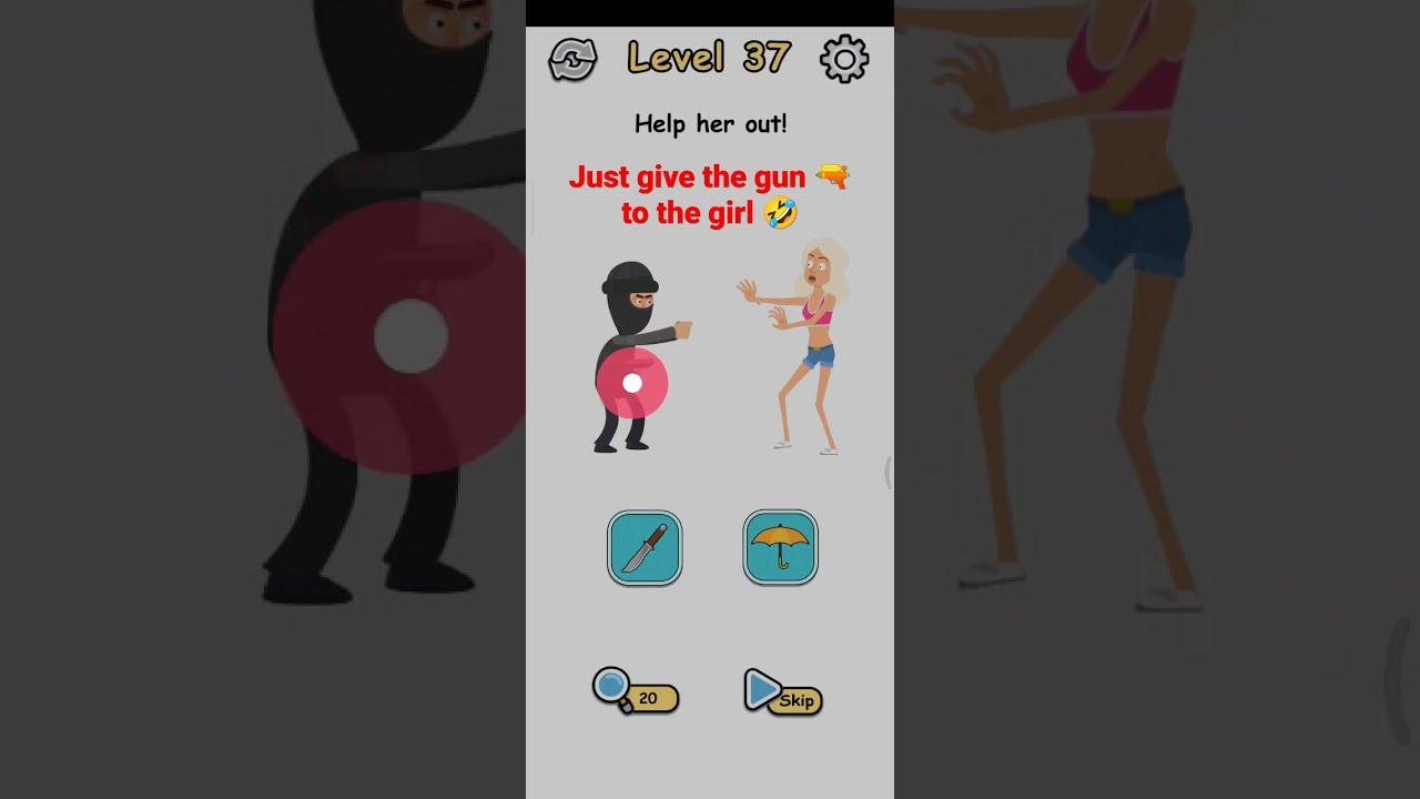 Brain Crack game play Level 37 🧠💥🎯 