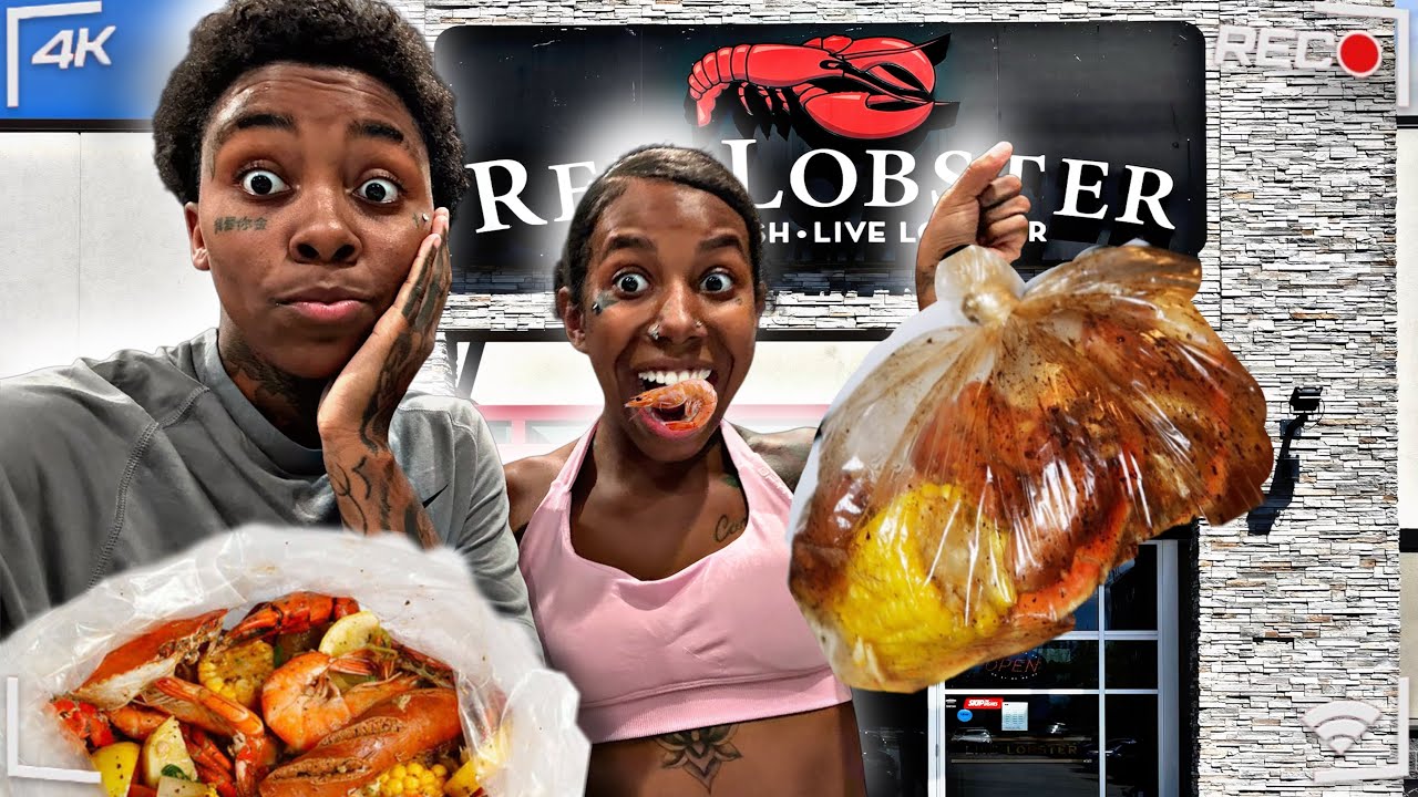 TRYING RED LOBSTER NEW SEAFOOD BOIL 🦞 !!