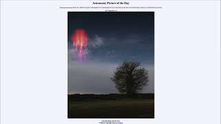 Astronomy Picture of the Day - September 18 - The Red Sprite and the Tree Wealth