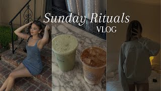 SUNDAY RESET ROUTINE pilates, farmers market &amp; relaxing