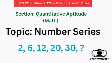Find the next number in the series: 2, 6, 12, 20, 30, ?