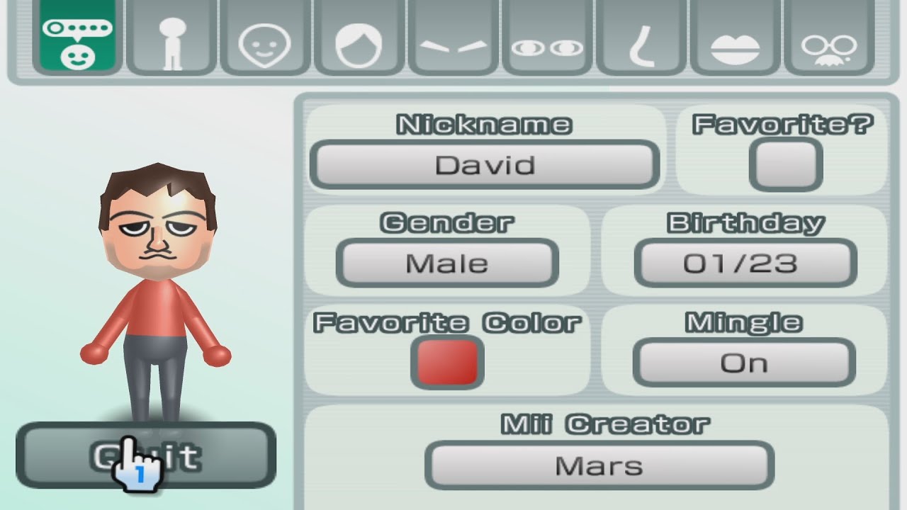 David - Wii Sports Club - Mii 2961 - YouTube